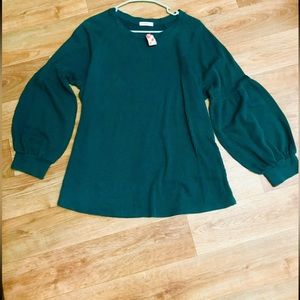 ❌SOLD❌Cherish Balloon Sleeve Blouse Sweater size Large